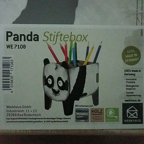 Panda Pencil Holder NWT - Picture 3 of 3